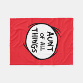 Thing One Thing Two – すべてのものの叔母 フリースブランケット (正面(横))
