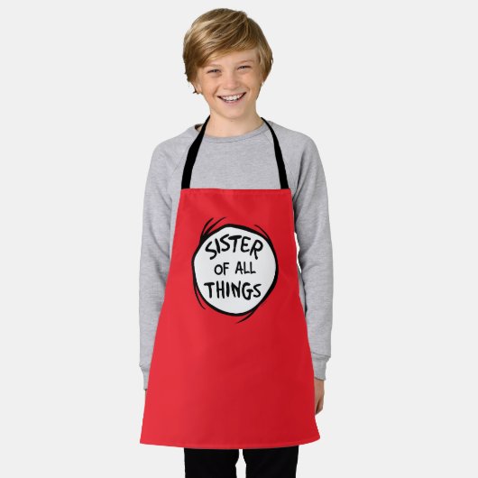 Thing One Thing Two – すべてのものの姉妹 エプロン (着用した状態)