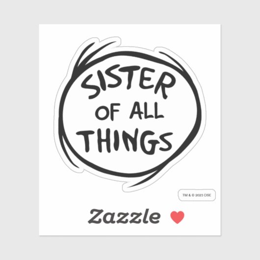 Thing One Thing Two – すべてのものの姉妹 シール (シート)