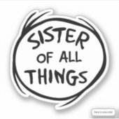 Thing One Thing Two – すべてのものの姉妹 シール (正面)