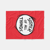 Thing One Thing Two – すべてのものの姉妹 フリースブランケット (正面(横))