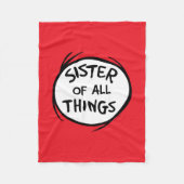 Thing One Thing Two – すべてのものの姉妹 フリースブランケット (正面)