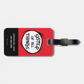 Thing One Thing Two – すべてのものの姉妹 ラゲッジタグ (裏面横)