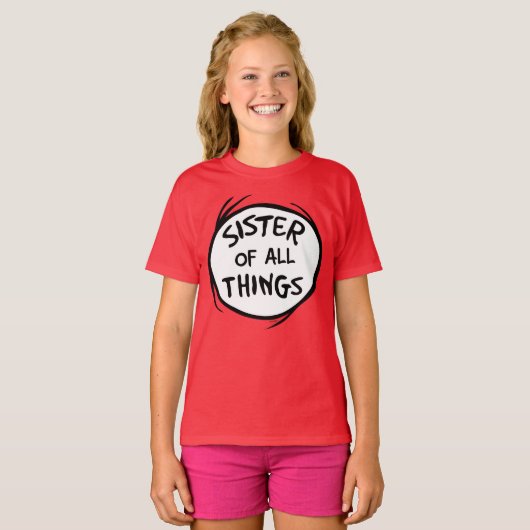 Thing One Thing Two – すべてのものの姉妹 Tシャツ (正面フル)