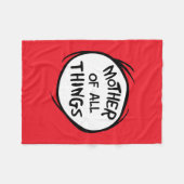 Thing One Thing Two – すべてのモノの母 フリースブランケット (正面(横))