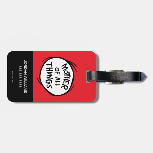 Thing One Thing Two – すべてのモノの母 ラゲッジタグ (裏面横)