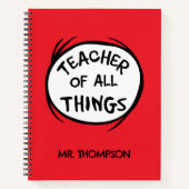 Thing One Thing Two – すべての先生 ノートブック (正面)