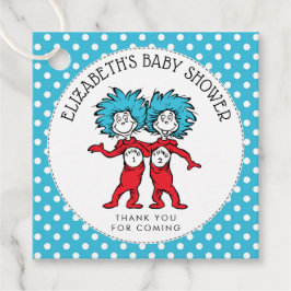 Thing One Thing Two |ツインズベビーシャワー フェイバータグ