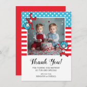 Thing One Thing Two |ツインズ誕生日 サンキューカード (正面/裏面)