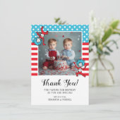 Thing One Thing Two |ツインズ誕生日 サンキューカード (スタンド正面)