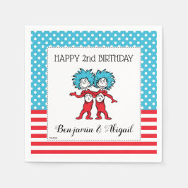 Thing One Thing Two |ツインズ誕生日 スタンダードカクテルナプキン