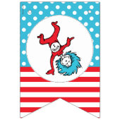 Thing One Thing Two |ツインズ誕生日 バンティングフラッグ (第1の旗)