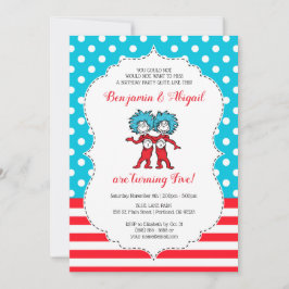 Thing One Thing Two |ツインズ誕生日 招待状