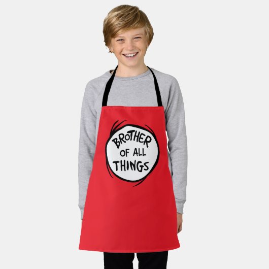 Thing One Thing Two – 全てのものの兄弟 エプロン (着用した状態)