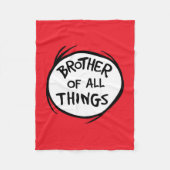 Thing One Thing Two – 全てのものの兄弟 フリースブランケット (正面)