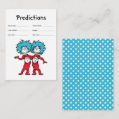 Thing One Thing Two |双子のベビー予測 エンクロージャーカード (正面/裏面)