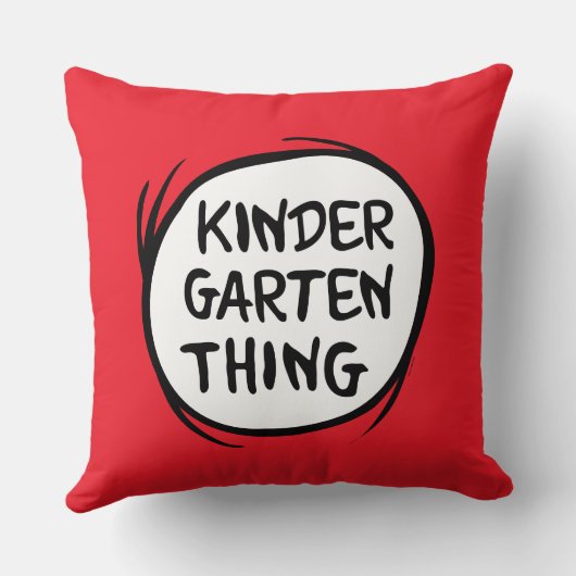 Thing One Thing Two – 幼稚園Thing クッション (裏面)