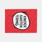 Thing One Thing Two – 幼稚園Thing フリースブランケット (正面(横))