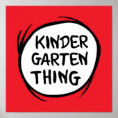 Thing One Thing Two – 幼稚園Thing ポスター (正面)