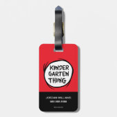 Thing One Thing Two – 幼稚園Thing ラゲッジタグ (裏面縦)
