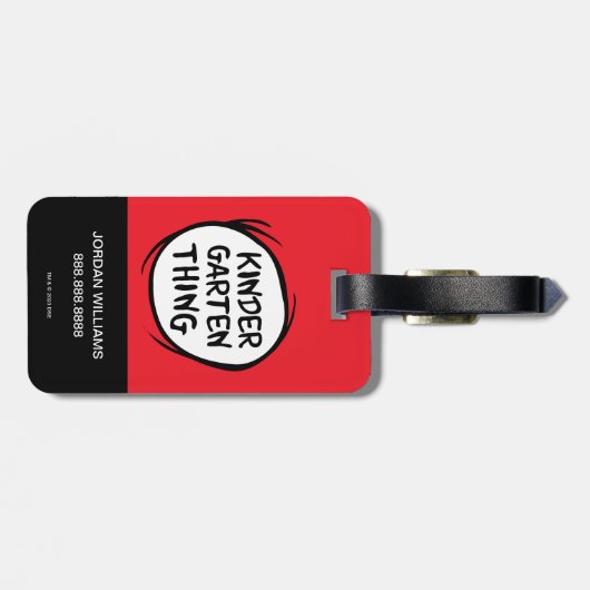 Thing One Thing Two – 幼稚園Thing ラゲッジタグ (裏面横)