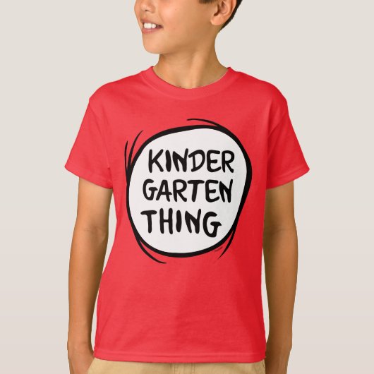 Thing One Thing Two – 幼稚園Thing Tシャツ (正面)