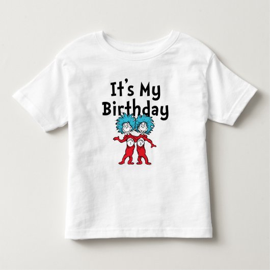 Thing One Thing Two |私の誕生日 トドラーTシャツ (正面)