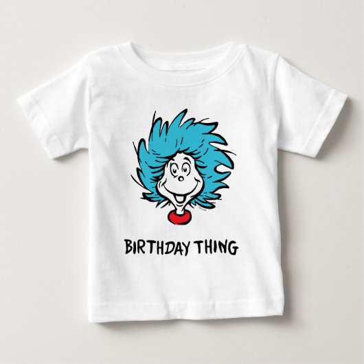 Thing One Thing Two -誕生日Thing ベビーTシャツ (正面)