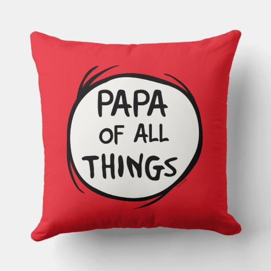 Thing One Thing Two - Papa of All クッション (裏面)