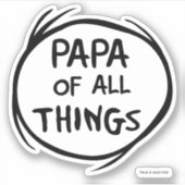 Thing One Thing Two - Papa of All シール (正面)