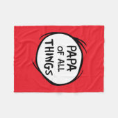 Thing One Thing Two - Papa of All フリースブランケット (正面(横))