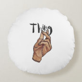 Thing pillow ラウンドクッション (正面)
