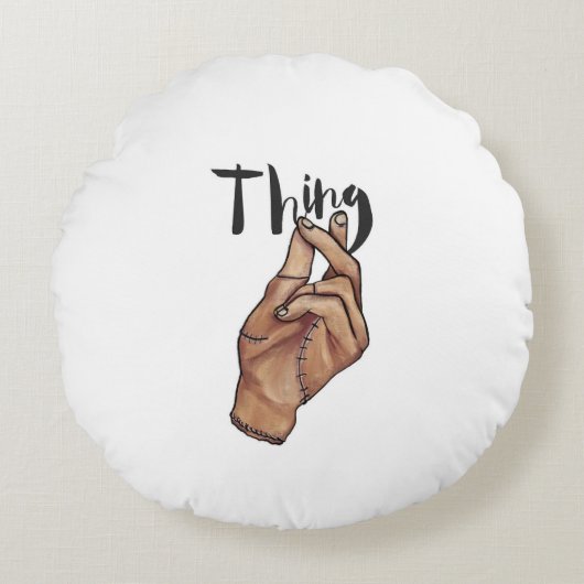 Thing pillow ラウンドクッション (正面)
