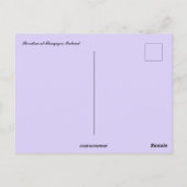 Thingeyri Icelandの海岸線のワイルドフラワー ポストカード (裏面)