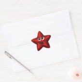 Thingling Red Starスタンプ 星シール (封筒)