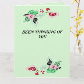 Thingof You :つる植物とバラ カード (黄色い花)