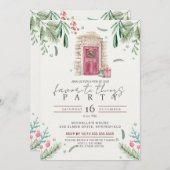 Thingsお気に入りのパーティードアリース 招待状 (正面/裏面)