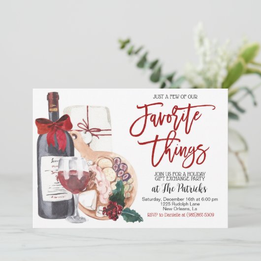 Thingsお気に入りのホリデーパーティー招待状 招待状 (スタンド正面)