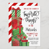 Thingsお気に入りのホリデーパーティー招待状 招待状 (正面/裏面)