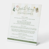 Thingsお気に入りの Gift Exchangeガイドライン規則 台座サイン (正面)