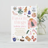 Thingsお気に入りの Holidayギフト交換パーティー 招待状 (スタンド正面)