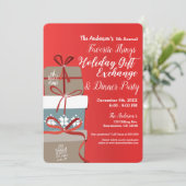 Thingsお気に入りの Holidayギフト交換パーティー 招待状 (スタンド正面)