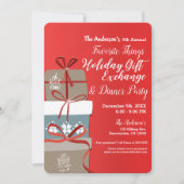 Thingsお気に入りの Holidayギフト交換パーティー 招待状 (正面)