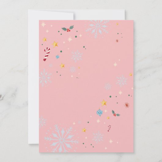 Thingsお気に入りの Holidayクリスマスパーティー 招待状 (裏面)