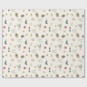 Thingsお気に入りの Holidayパターン(の模様が)ある Christmas ラッピングペーパー (フラット)