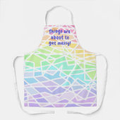 Things are About to Get Messy! Rainbow Apron エプロン (正面)