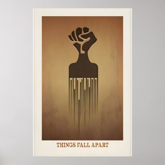 Things Fall Apart Inspired Original Print Design ポスター (正面)