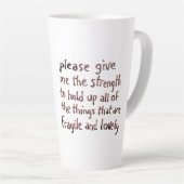 Things Fragile and Lovely mug カフェラテマグ (右アングル)