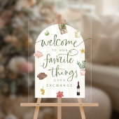 Things Gift お気に入りの Exchange Acrylic Welcome Sign アクリルサイン