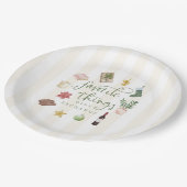 Things Gift Exchangeお気に入りのクリスマスパーティー ペーパープレート (アングル)